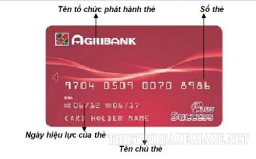 Các thông tin trên thẻ ATM Agribank